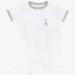 Combishort bébé blanc