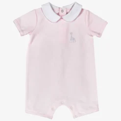 Combishort bébé rose 1