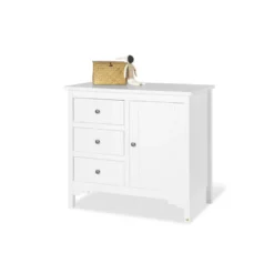 Commode à langer blanche chalet large
