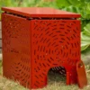 Composteur design taille moyenne en métal - vert pin - 350l