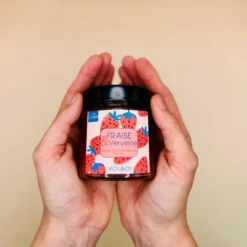 Confiture extra fraise verveine bio