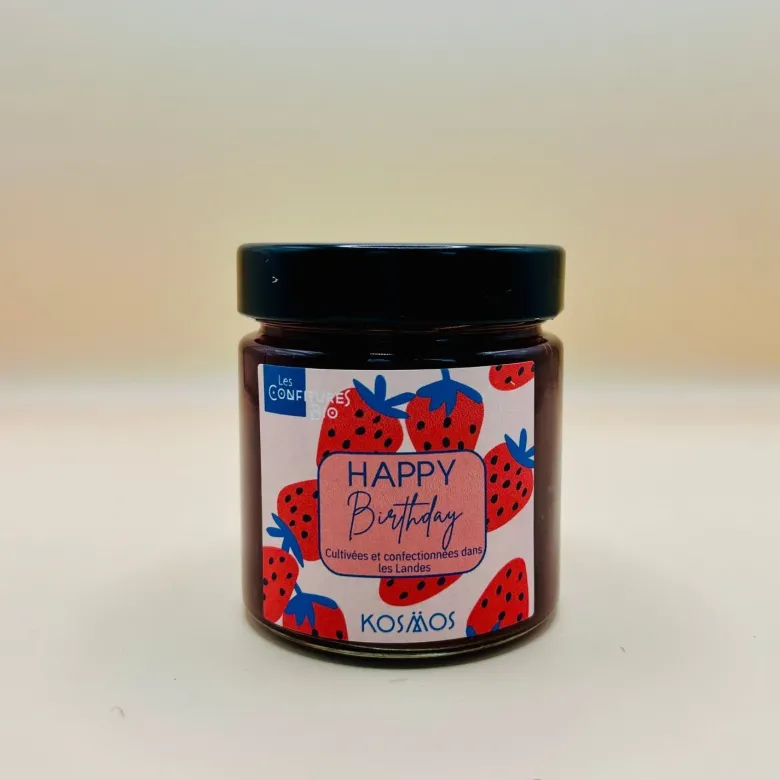 Confiture happy birthday fraise thym