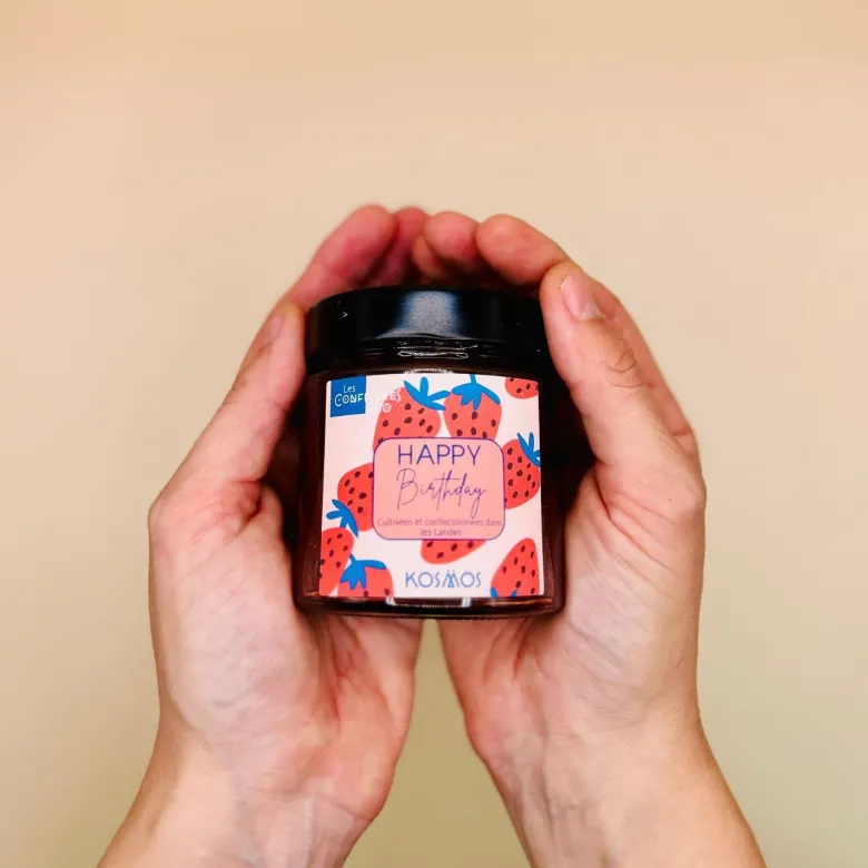 Confiture happy birthday fraise thym