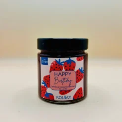 Confiture happy birthday fraise basilic