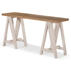 Console bois blanc - bréanna décoration