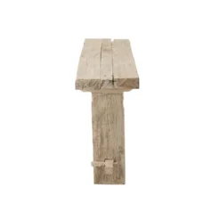 Console bois blanc h.77cm