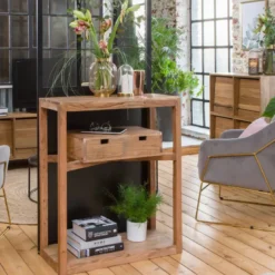 Console en bois d'acacia massif oslo