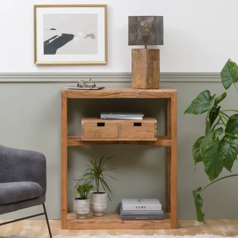 Console en bois d'acacia massif oslo