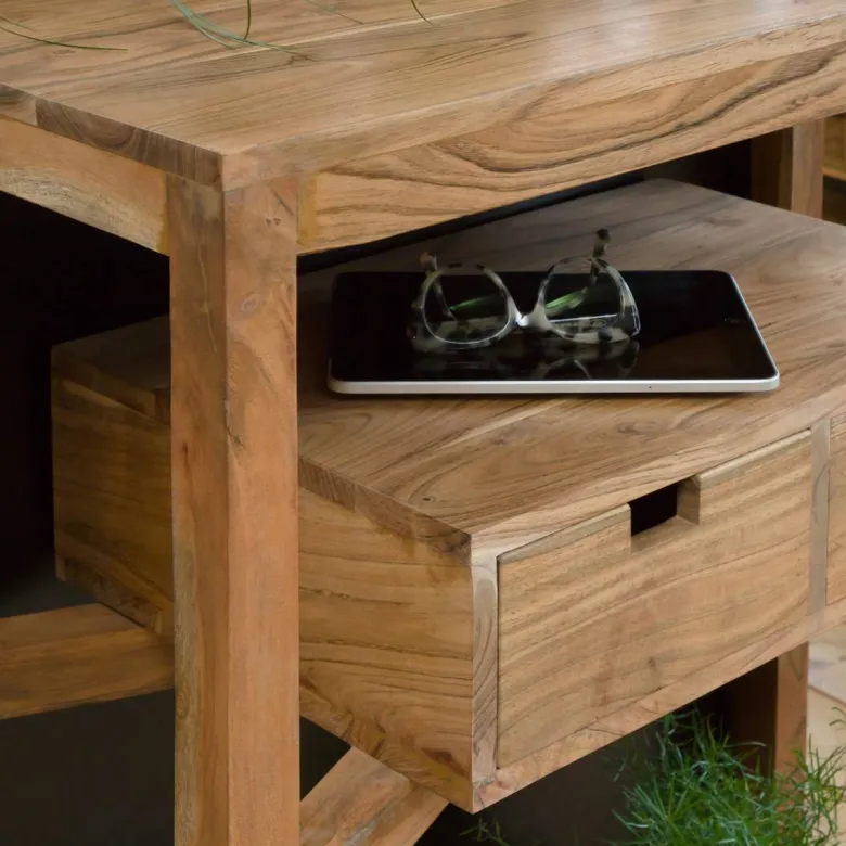 Console en bois d'acacia massif oslo