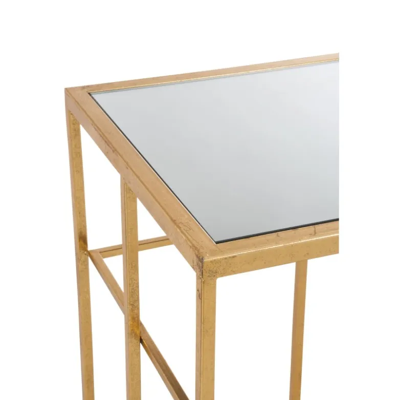 Console métal doré h.78cm