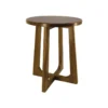Console ronde bois marron - décoration