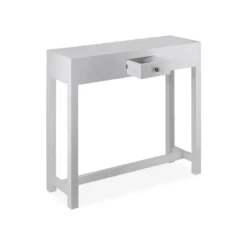 Console 1 tiroir bois blanc - décoration