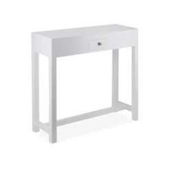 Console 1 tiroir bois blanc - décoration