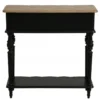 Console 1 tiroir bois noir - manoir