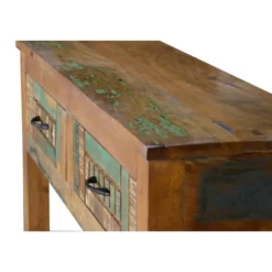 Console 2 tiroirs bois marron - calypso