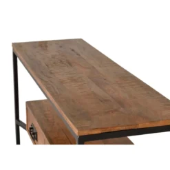 Console 2 tiroirs bois marron - méséline
