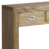 Console 3 tiroirs bronze bois marron -