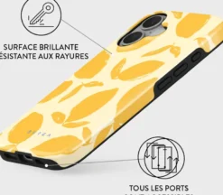 Coque magsafe pour iphone 16 plus tough motifs lemon tart burga