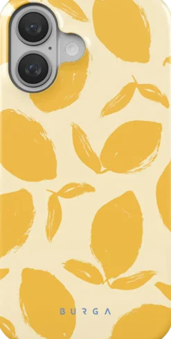 Coque magsafe pour iphone 16 plus tough motifs lemon tart burga