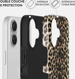 Coque magsafe pour iphone 16 plus tough motifs player burga