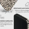 Coque magsafe pour iphone 16 pro tough motifs almond latte burga