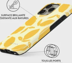 Coque magsafe pour iphone 16 pro max tough motifs lemon tart burga