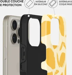 Coque magsafe pour iphone 16 pro tough motifs lemon tart burga