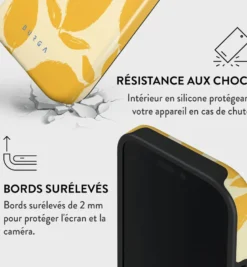 Coque magsafe pour iphone 16 pro tough motifs lemon tart burga