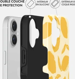 Coque magsafe pour iphone 16 tough motifs lemon tart burga