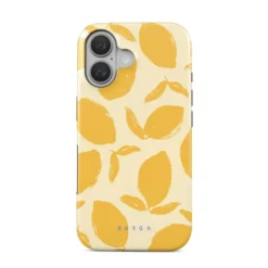 Coque magsafe pour iphone 16 tough motifs lemon tart burga
