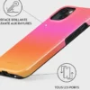 Coque magsafe pour iphone 15 tough motifs sunset club burga
