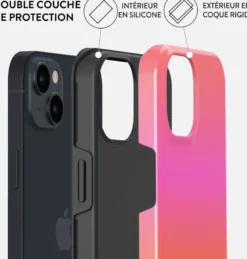 Coque magsafe pour iphone 15 tough motifs sunset club burga