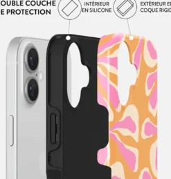 Coque magsafe pour iphone 16 tough motifs aloha burga