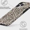 Coque pour iphone 14 pro max rigide motifs almond latte burga