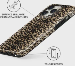 Coque pour iphone 14 pro rigide motifs player burga