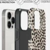 Coque pour iphone 13 pro rigide motifs almond latte burga