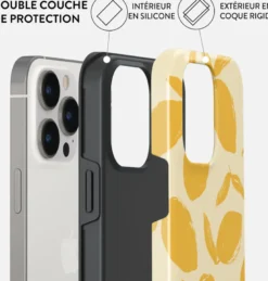 Coque pour iphone 13 pro rigide motifs lemon tart burga