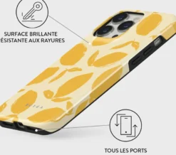 Coque pour iphone 13 pro rigide motifs lemon tart burga