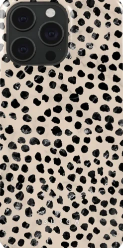 Coque pour iphone 15 pro rigide motifs almond latte burga