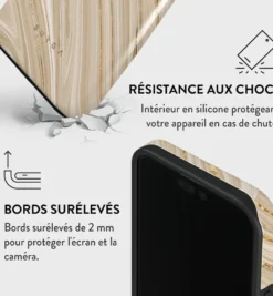 Coque pour iphone 15 pro rigide motifs full glam burga