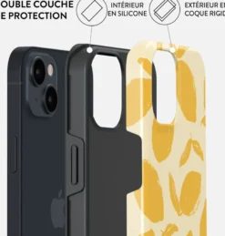 Coque pour iphone 13 rigide motifs lemon tart burga