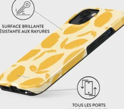 Coque pour iphone 13 rigide motifs lemon tart burga