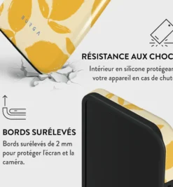 Coque pour iphone 13 rigide motifs lemon tart burga