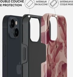 Coque pour iphone 13 rigide motifs tender kiss burga