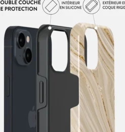 Coque pour iphone 15 rigide motifs full glam burga