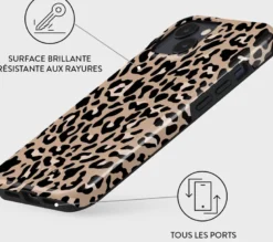 Coque pour iphone 14 tough motifs pure instinct burga