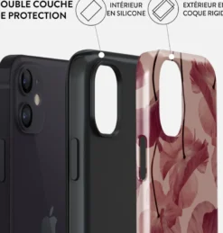 Coque pour iphone 12 tough motifs tender kiss burga