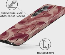 Coque pour samsung galaxy s24 rigide motifs tender kiss burga