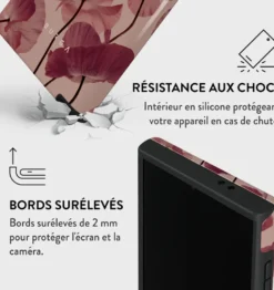 Coque pour samsung galaxy s24 ultra rigide motifs tender kiss burga
