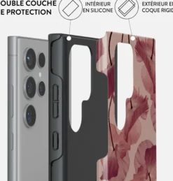 Coque pour samsung galaxy s24 ultra rigide motifs tender kiss burga